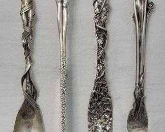 7 EXQUISITE Silverware of the Four Seasons by Douglas Randall Desig
