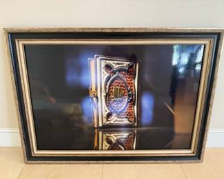 Ornate Framed Artistic Torah Photo - Local Seattle Synagogue