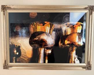 Ornate Framed Kiddush Cups Photo - Local Seattle Synagogue
