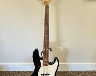 Fender Hybrid 60s Jazz Bass on Stand