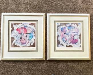 Vintage "Decca" and "Seco" Lithographs by Eric Waugh - 29x31