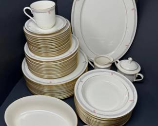	Vintage Lenox Gramercy China Set - 12 Place Settings w/ Servingware