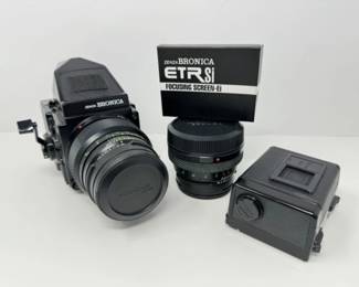 Bronica 645 ETRSi Camera w/ 150mm & 75mm Zenzanon Lens +