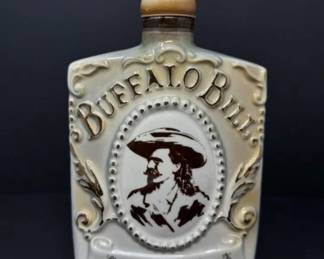 Vintage 1971 Buffalo Bill Jim Beam Whiskey Decanter