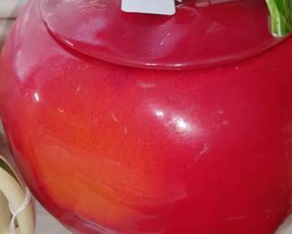 Red Apple cookie Jar