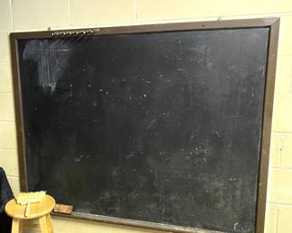 Large vtg wall chalkboard 