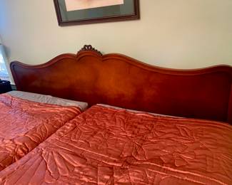 King size headboard and mattresses