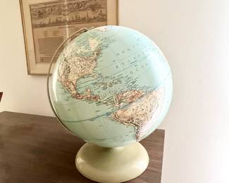 Vintage tabletop globe