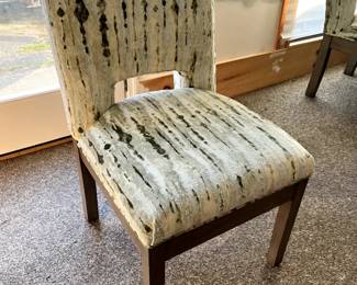 Ivory and Gray dining chair