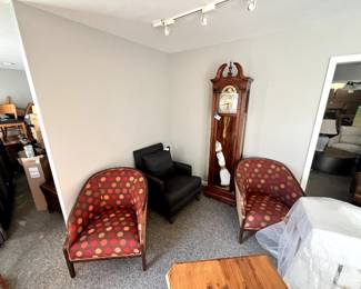 Grandfather Clock and chairs