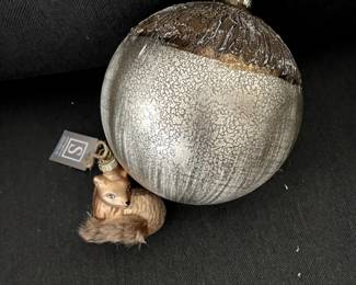 Christmas balls and Woodland critter