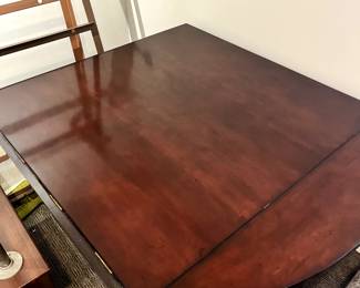 Woodbridge-Dropleaf Table-42" Dining Table that opens to 60", stained