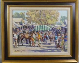 4 equestrian paintings by Peter Williams