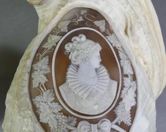 Great cameo carved shell