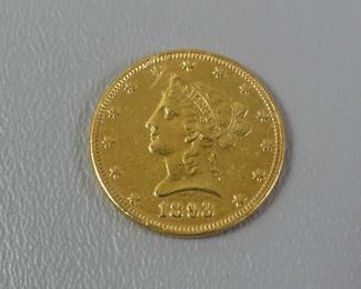 1893 gold coin
