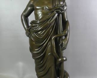 Large antique bronze of Hippocrates