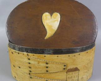 Superb whale bone and scrimshaw ditty box