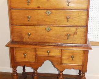Circa 1730 William & Mary Chest on frame - American