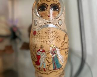 Very Large matryoshka nesting dolls - artist signed