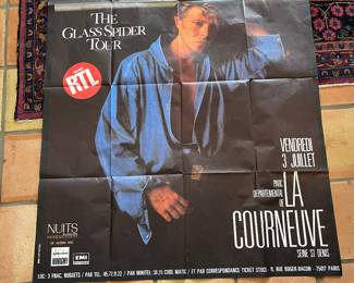 Original Poster 4 X 6' David Bowie Glass Spider Tour