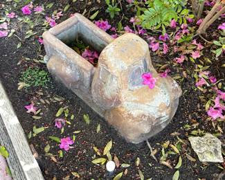 Concrete truck planter