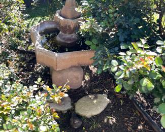 Sweet Mexican colonial style outdoor fountain