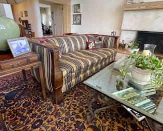 Gorgeous persian rug Edwardian sofa