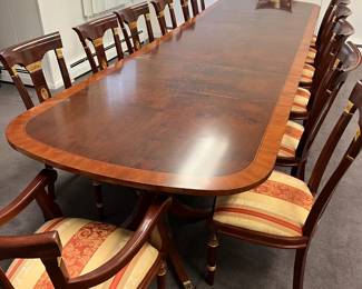 Long Office table and chairs. In a room separate from the sale. Ask to see it.