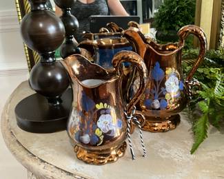 copper lusterware