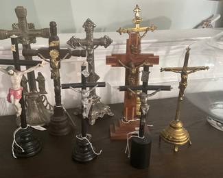 antique crucifixes ….