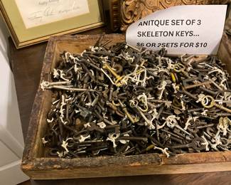 antique keys …set of 3  for $6