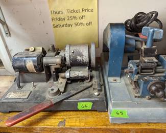 3 Key Cutting Machines KDM, Framon #2, Fort Tubular 