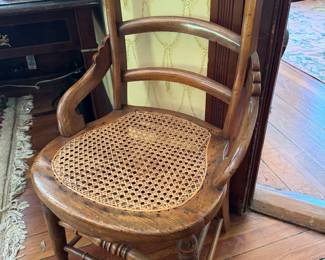 Vintage Victorian Cane Bottom Chair