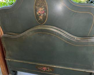 Beautiful Hand Painted Twin Sized Bed 