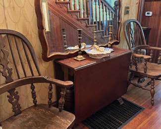  Vintage Ethan Allen  Windsor Oak Chairs