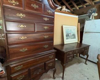 Cherry Queen Anne Style Highboy