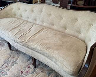 Antique Sheraton Style Upholstered Sofa