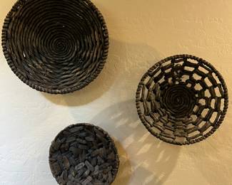 Set/3 Woven Baskets