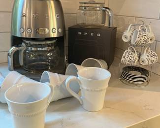 SMEG, Espresso Set, Coffee Mugs Made in Portugal