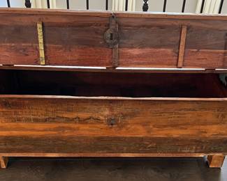 Rustic Wood Trunk/Coffee Table! It opens from the top on both sides!