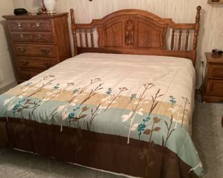 King size bed with maple headboard

Available for presale