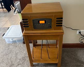 Radio, Stereo and Record stand