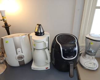 Humidifier,  Krups coffee thermos, air fryer and blender