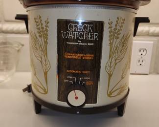 Vintage crock watcher crock pot