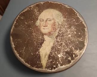 Tin deco of George Washington 