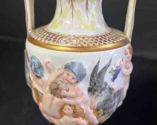 Antique Ceramic Piece Stamped Has Imperfections 