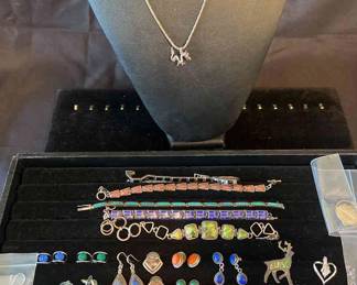 Misc Lot Of 925 Stamped Jewelry