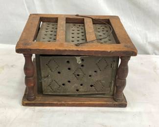 EARLY PUNCH TIN FOOT WARMER
