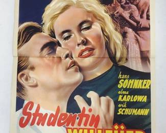 HALF SHEET MOVIE POSTER STUDENTIN WILLFUR