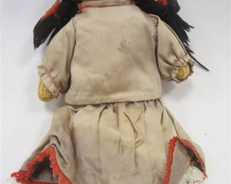OLD NATIVE AMERICAN SOCK DOLL